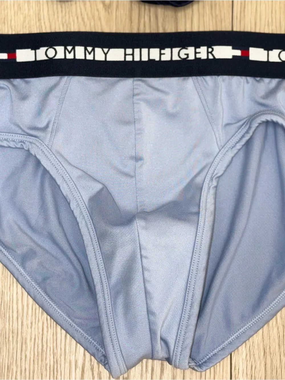 Calvin Klein Men's Medium Navy Boxer Briefs with Silver Logo Waistband Lot of 4